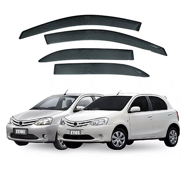 CALHA ACRILICA TOYOTA ETIOS 4 PORTAS DE 2012 A 2021