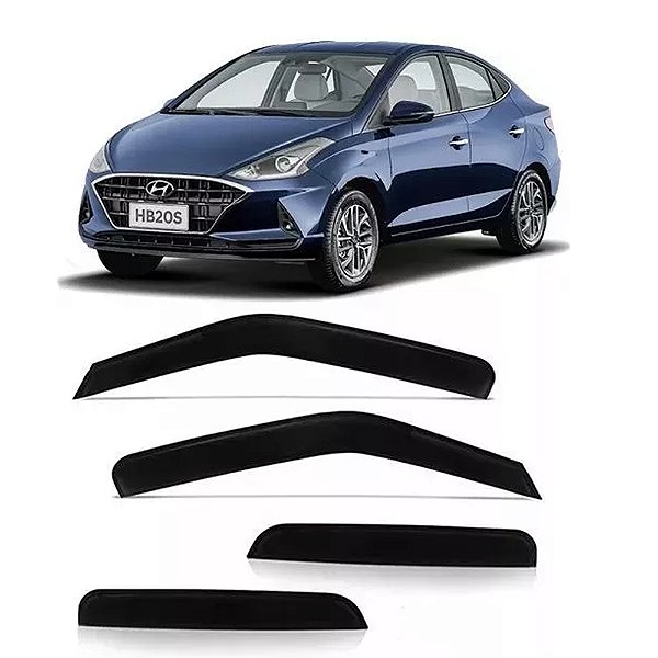 CALHA ACRILICA HYUNDAI HB20 S 4 PORTAS 2020 A 2025
