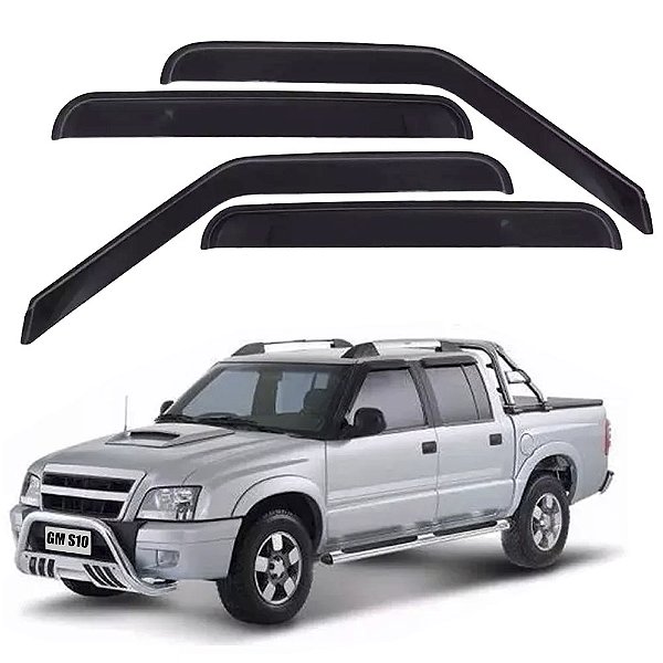 CALHA ACRILICA CHEVROLET S10 CABINE DUPLA 4 PORTAS  1995/