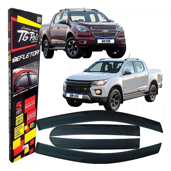 CALHA ACRILICA CHEVROLET S10 CABINE DUPLA DE 2012 A 2025