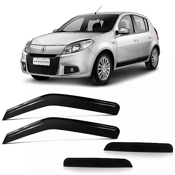 CALHA ACRILICA RENAULT SANDERO 4 PORTAS 2007/