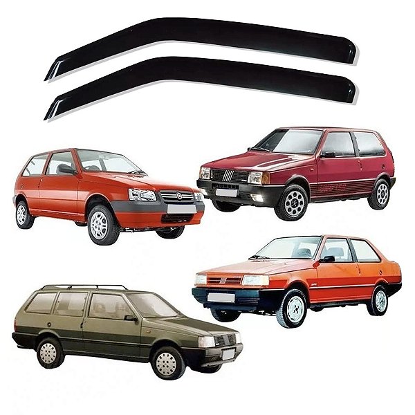 CALHA ACRILICA FIAT UNO / PRÊMIO / ELBA 2 PORTAS DE 1985 A 2013
