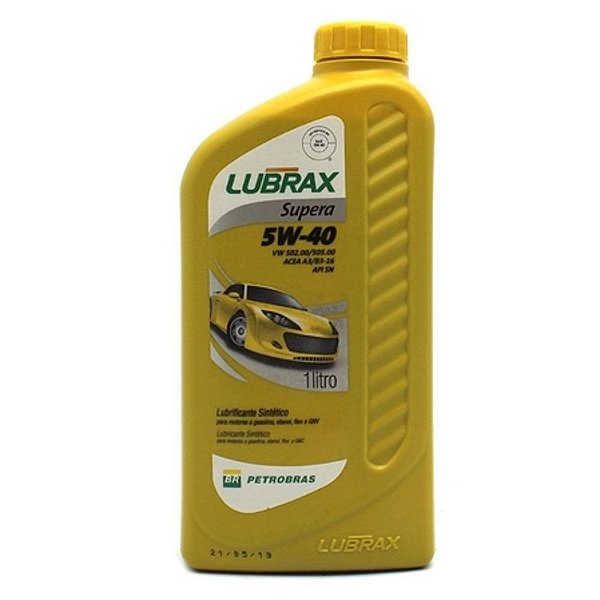 LUBRIFICANTE SINTÉTICO 5W40 SN - SUPERA