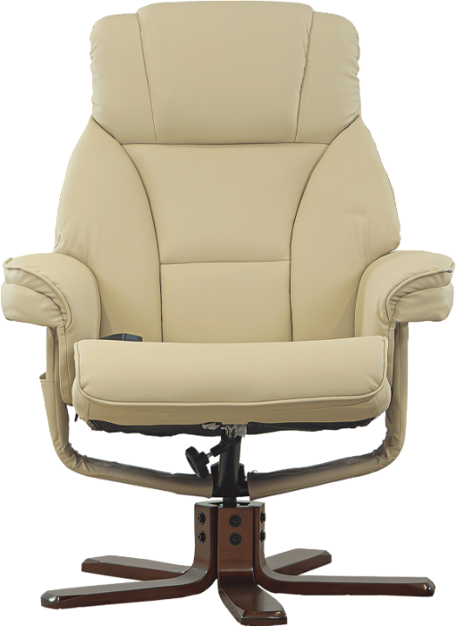 Poltrona Reclinável Cloud em Couro com 6 Pontos de Massagem