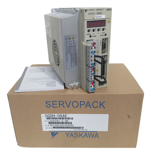 Servo Drive Yaskawa Sgdh-08ae Servo Drive Novo E Garantia