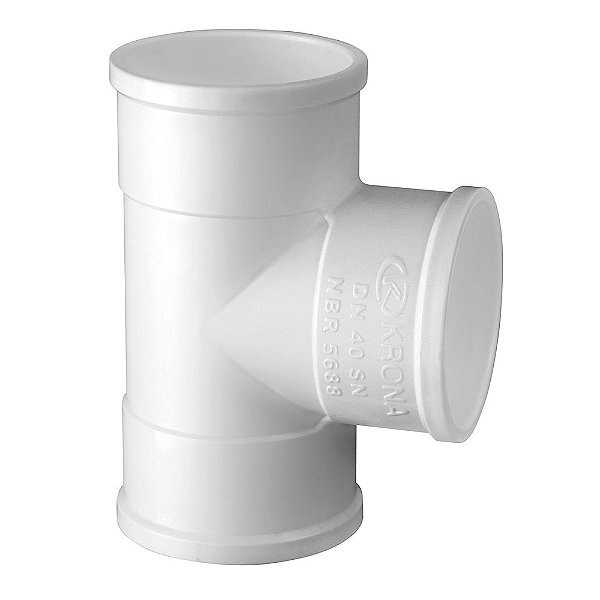 Tee Esgoto Krona 40mm Conexão PVC