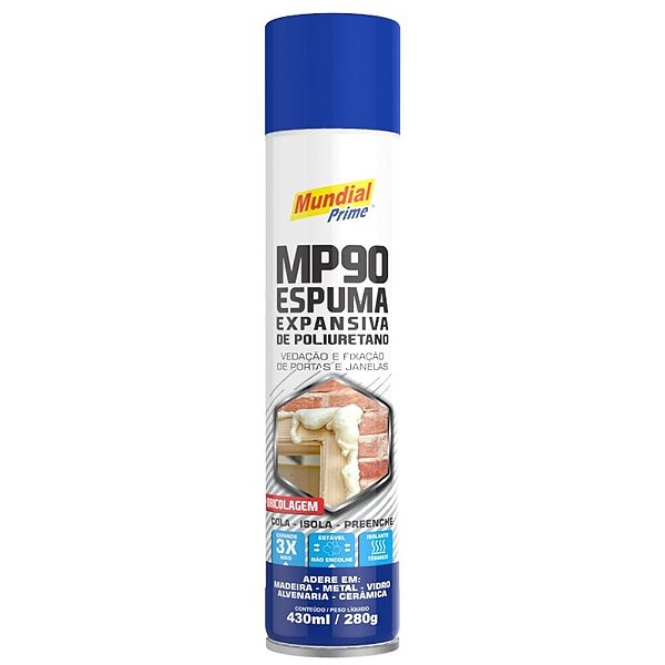 Espuma Expansiva PU Mundial Prime MP90 430ml