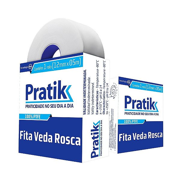 Fita Veda Rosca Pratik 12mm x 5m