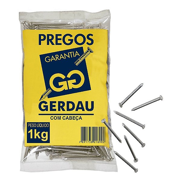 Prego Gerdau Cabeça 19x42mm 1kg