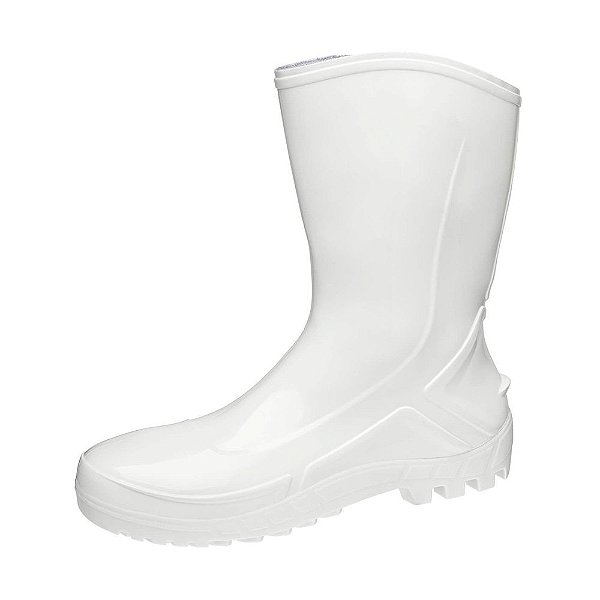 Bota PVC Vulcaflex Branca Cano Médio 42