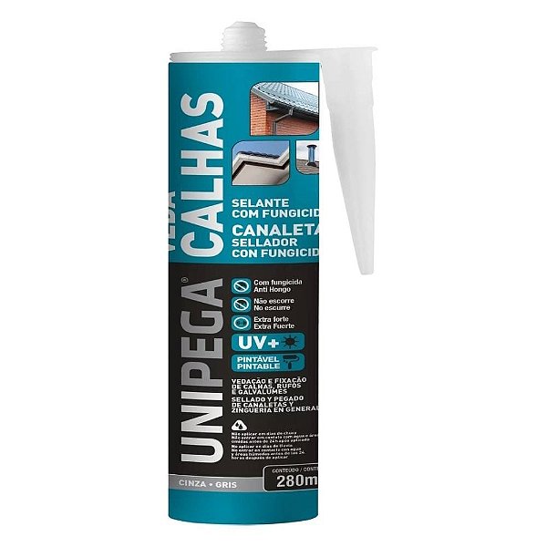 Veda Calha Unipega Cinza 280ml Selante Pro