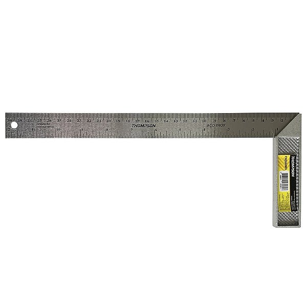 Esquadro Thompson Simpell 30cm Cabo Metálico