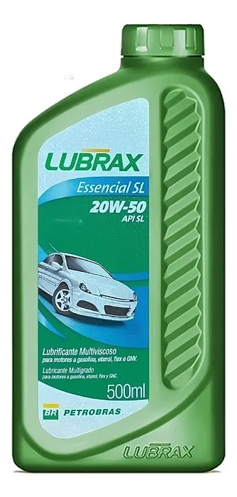 Óleo de motor Lubrax Petrobras Essencial mineral 20W-50 para carro/caminhonete de 1 unidade x 500mL