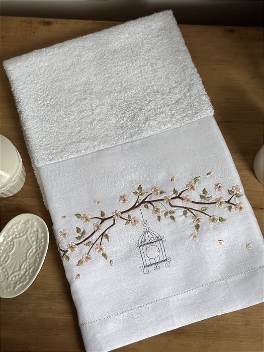 TOALHA DE ROSTO CEREJEIRA GAIOLA