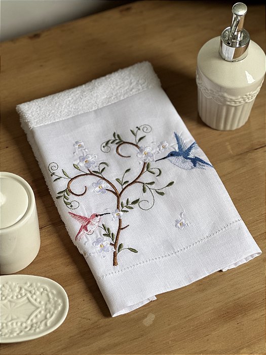 TOALHA DE MÃO BEIJA FLOR