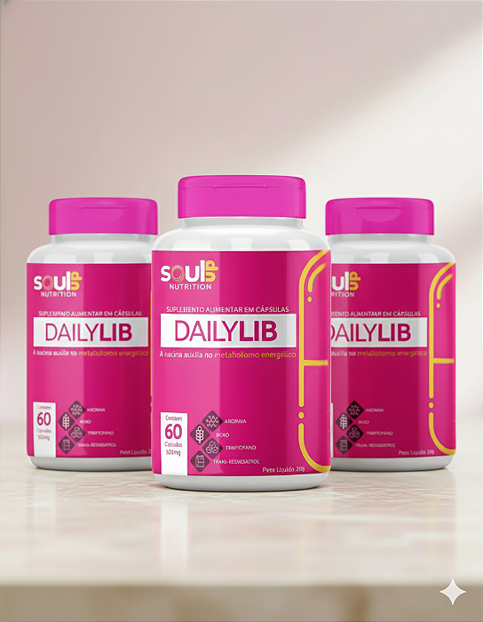 Combo 3 un. DailyLib – Energia, Bem-Estar e Libido Feminina
