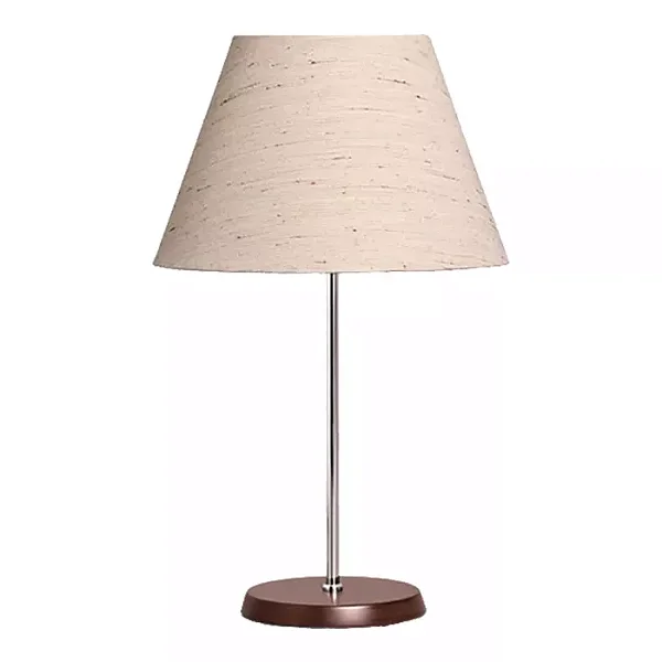 Abajur 42xØ25cm Madeira e Tecido - 5L Trevisan 312 -135