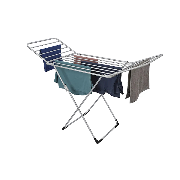 Varal De Chão Com Abas Anodização Fosco