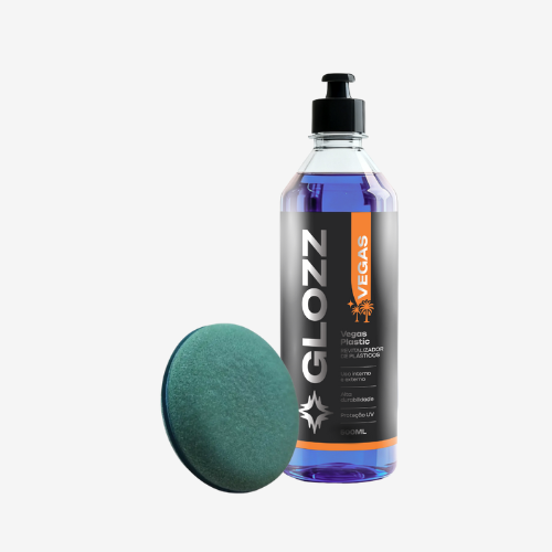 Vegas Plastic 500ml - Revitalizador de Plásticos + Aplicador de Espuma
