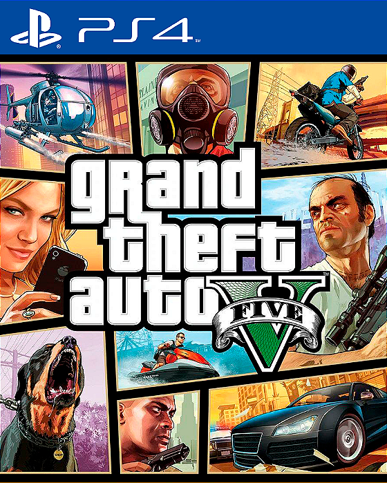 GTA 5 Grand Theft Auto V PS4 Mídia Digital