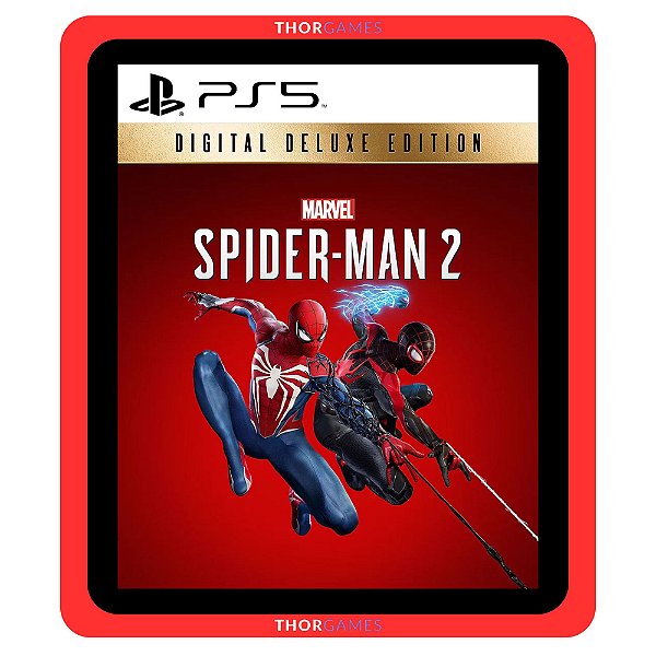 Marvels Spider-Man 2 Deluxe Edition PS5 Mídia Digital