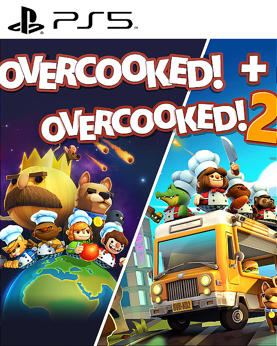 Overcooked! + Overcooked! 2 PS5 Mídia Digital