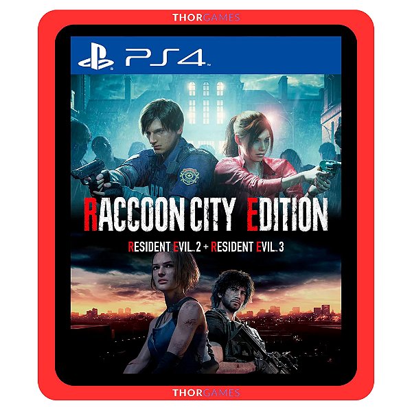 RESIDENT EVIL RACCOON CITY EDITION (2+3 REMAKE) PS4 Mídia Digital