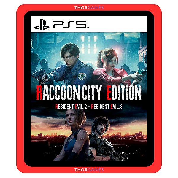 RESIDENT EVIL RACCOON CITY EDITION (2+3 REMAKE) PS5 Mídia Digital