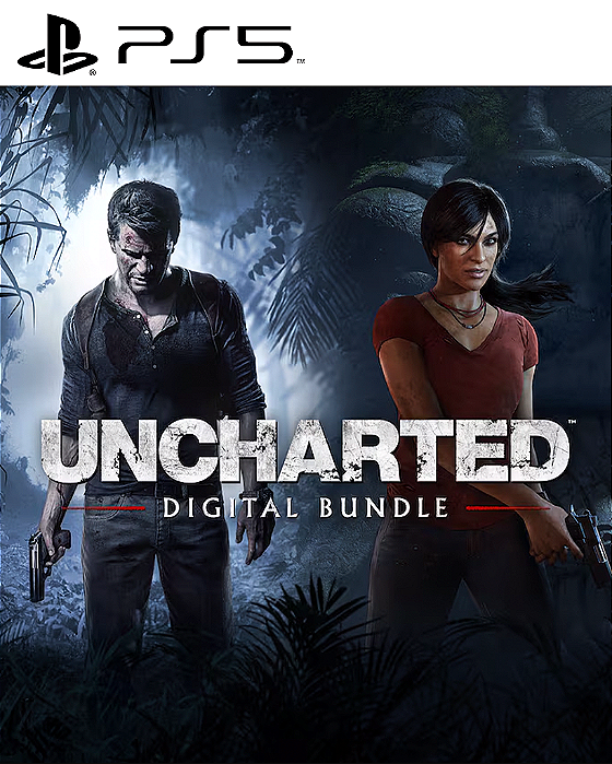 Bundle UNCHARTED 4: A Thief's End e UNCHARTED: The Lost Legacy PS5 Mídia Digital