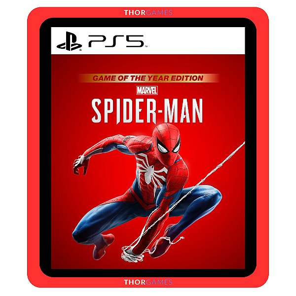 Marvels Spider-Man Game of the Year Edition PS5 Mídia Digital