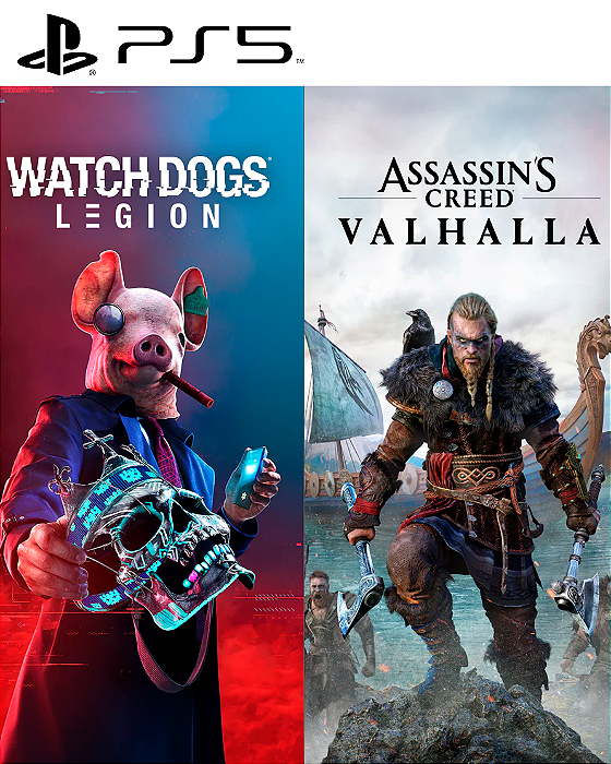 Assassin’s Creed Valhalla + Watch Dogs: Legion PS5 Mídia Digital