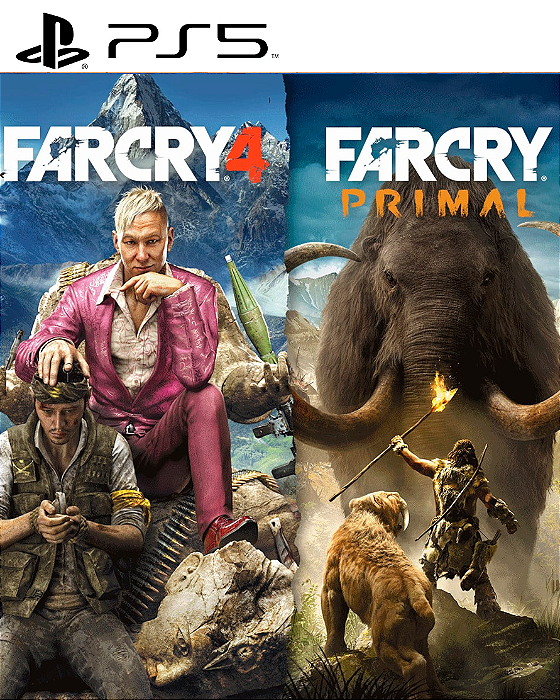 Bundle Far Cry 4 + Far Cry Primal PS5 Mídia Digital