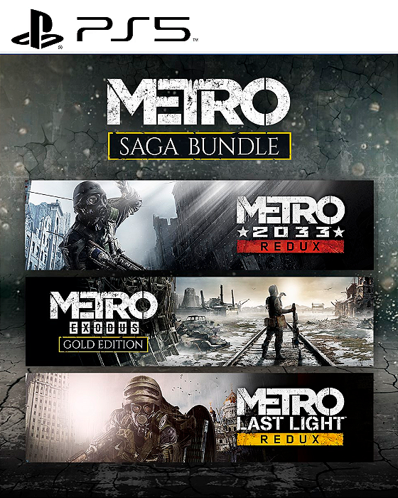 Conjunto Metro Saga PS5 Mídia Digital