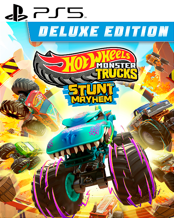 Hot Wheels Monster Trucks: Stunt Mayhem Deluxe Edition PS5 Mídia Digital
