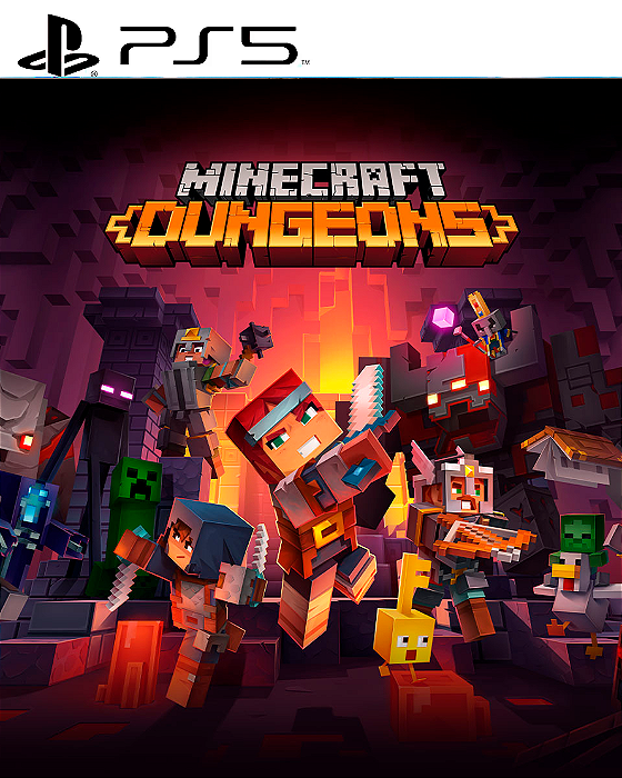 Minecraft Dungeons PS5 Mídia Digital