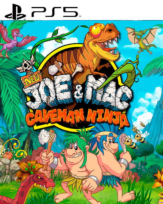 NEW Joe & Mac - Caveman Ninja PS5 Mídia Digital