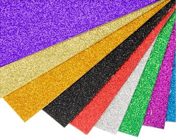 Folha EVA glitter