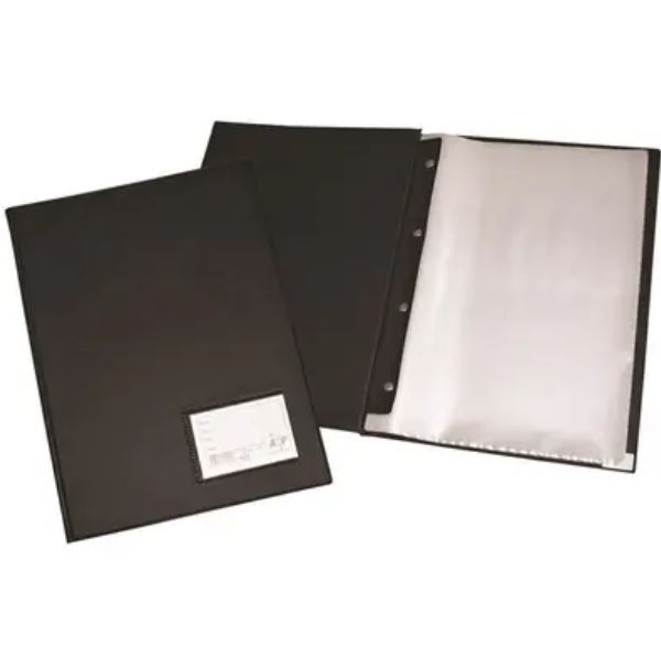 Pasta Catálogo 50 Envelopes Finos Preto