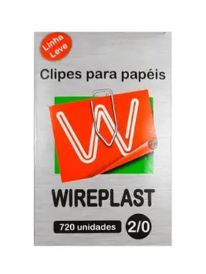 Clips Para Papel Nº2/0 720 Unidades