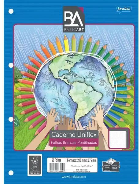 Refil folhas para fichário