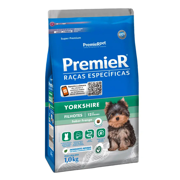 Premier Raças Específicas Yorkshire Filhotes 1 kg