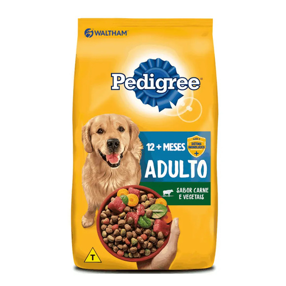 Pedigree Cães Adultos Raças Médias e Grandes Carne e Vegetais 900 g
