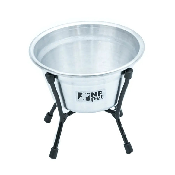 Comedouro Aramado Simples NF Pet Alumínio 250 ml