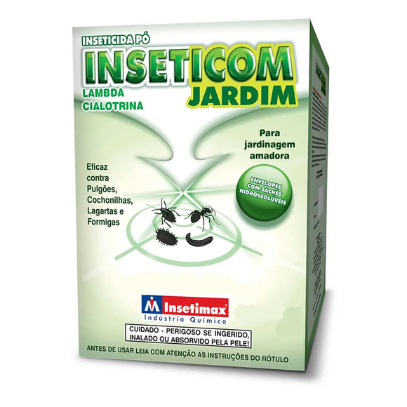 Inseticida Inseticom Jardim Pó Insetimax 25 g
