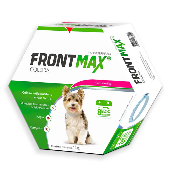 Coleira Antipulgas e Carrapatos Vetoquinol Frontmax Cães até de 4 kg 14 g