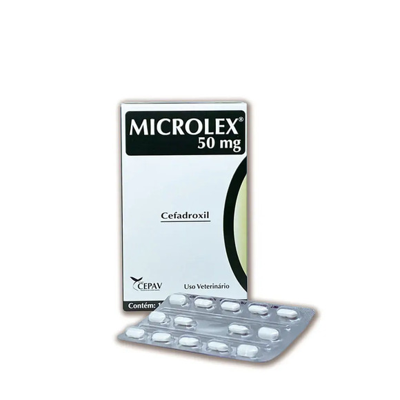Antibiótico Microlex Cães e Gatos Cepav 50 mg