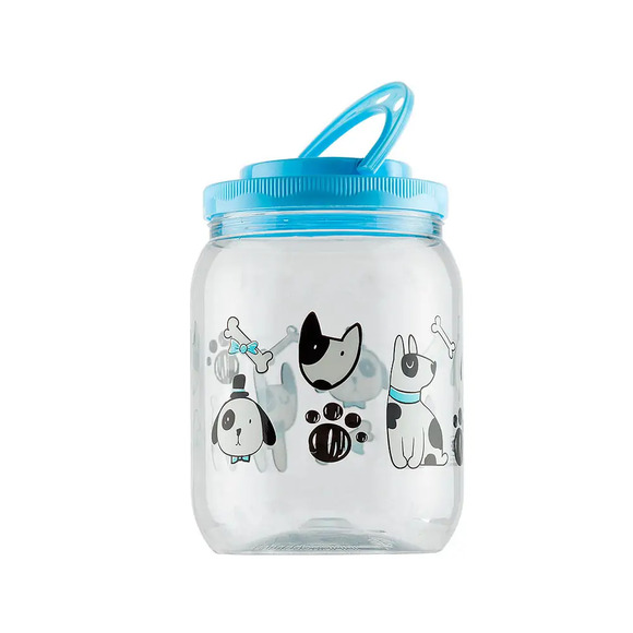 Pote Plástico Dog Bandeirante Azul 1,7 L