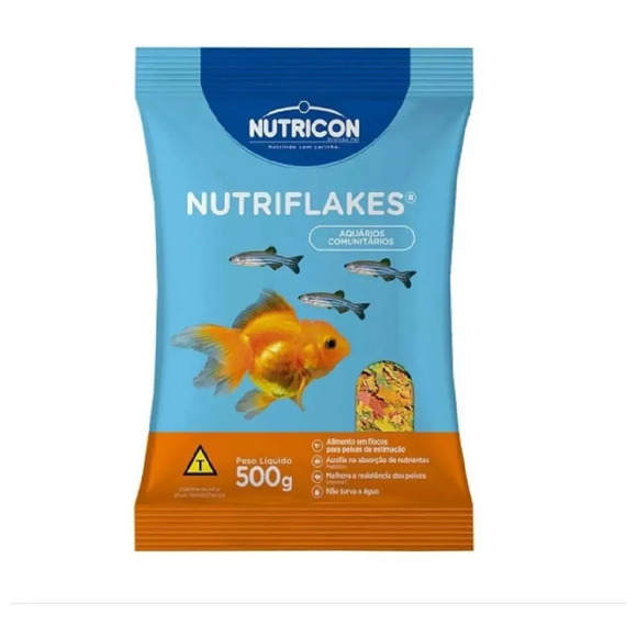 Ração Em Flocos Nutriflakes Para Peixes Ornamentais Nutricon Único