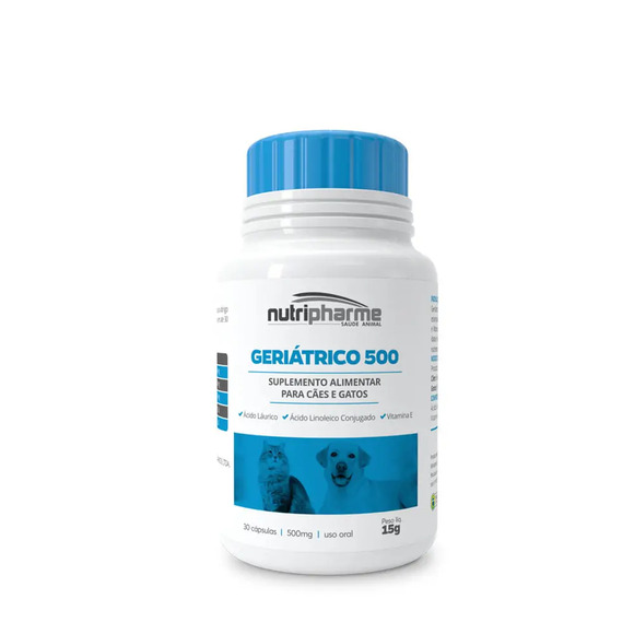 Suplemento Vitamínico Geriátrico 500 Nutripharme 30 caps