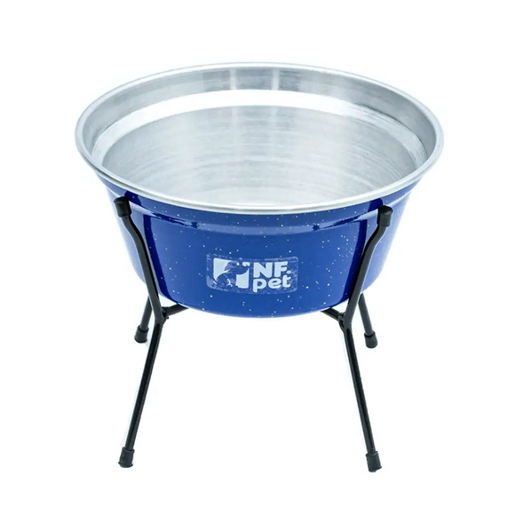 Comedouro Aramado Simples NF Pet Azul 1,5 L